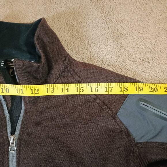 Outdoor Research Pullover Fleece Mens Medium Half - Zip, Lined Wool Blend - Picture 5 of 11